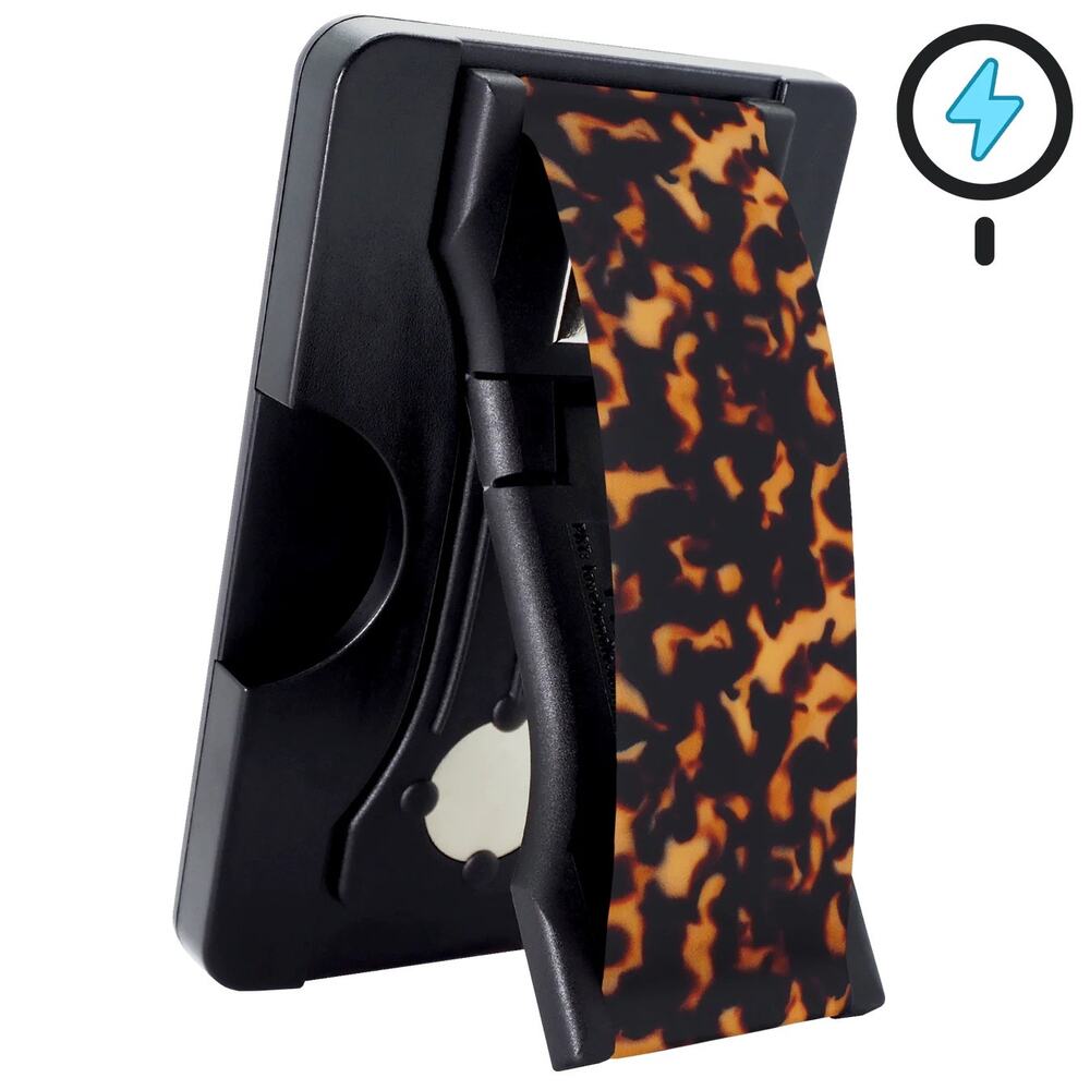 LoveHandle PRO Wallet for MagSafe - Tortoiseshell + Black Strap / NIB